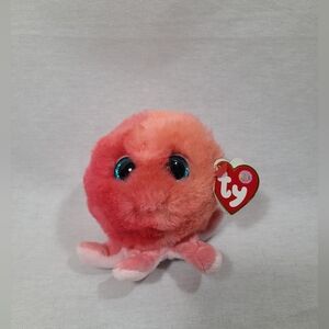TY puffies Sheldon the Octopus adorable plush- New with tags